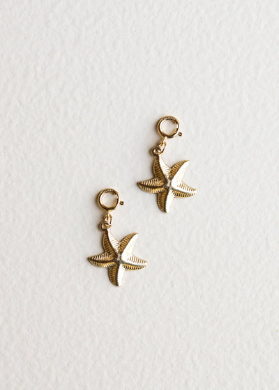Charm en étoile de mer en or rempli 14K