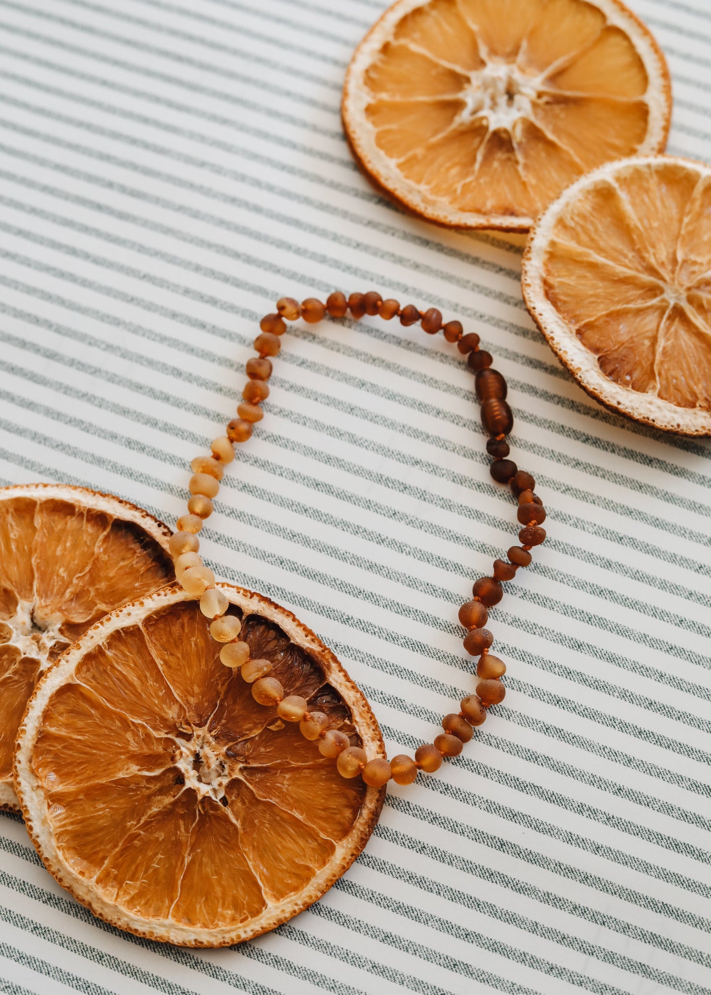 Raw Baltic Amber + Sunflower || Necklace || - Korvel