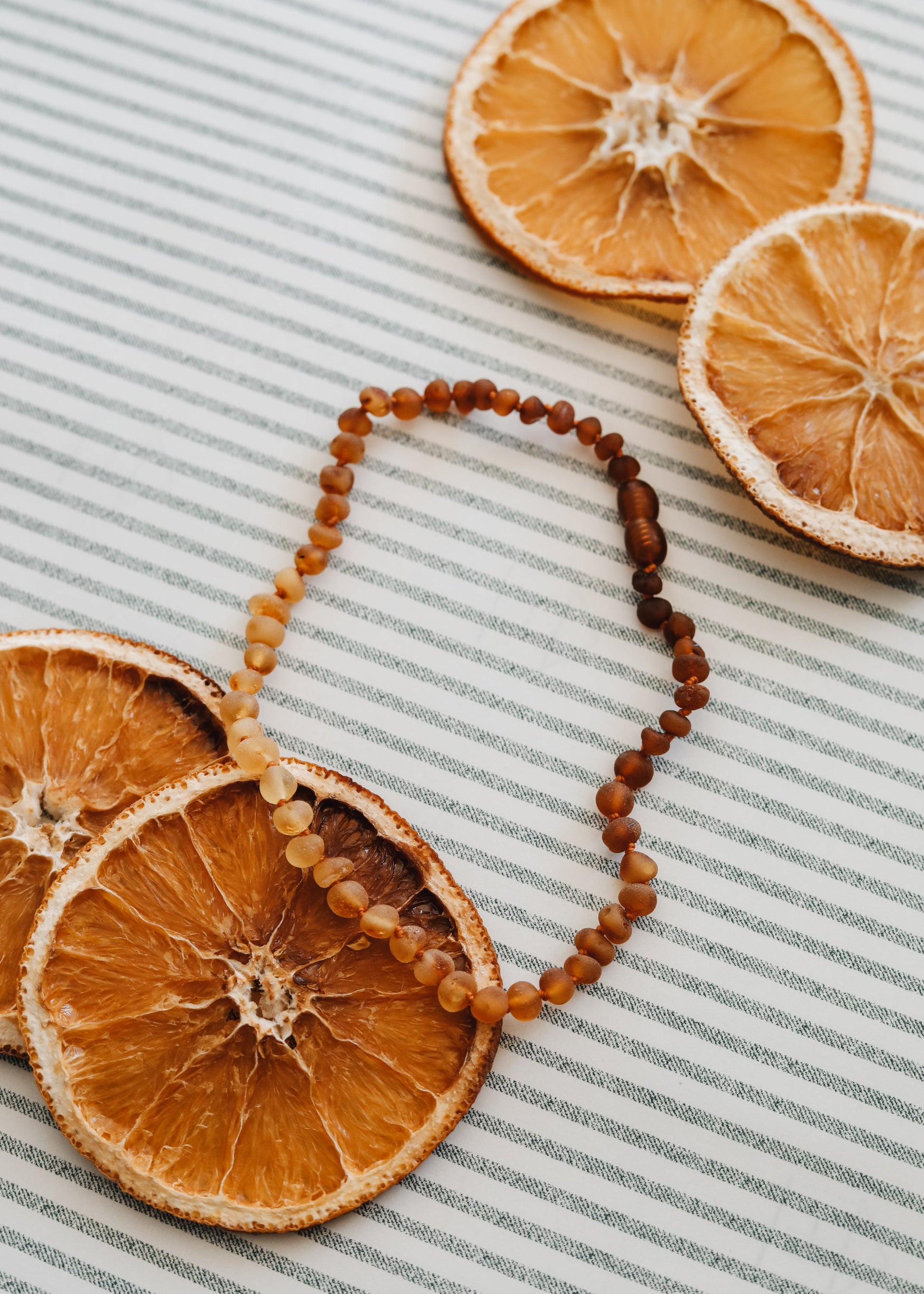 Raw Baltic Amber + Sunflower || Necklace || - Korvel