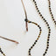 Collier de lunettes en ambre de la mer Baltique - Noir naturel