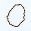 Collier Halo en Ambre de la Mer Baltique et Malachite