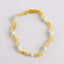 Raw Honey Baltic Amber + Amazonite || Halo Necklace - Korvel