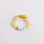 Bracelet/Anklet en Ambre Baltique Miel Brut et Amazonite