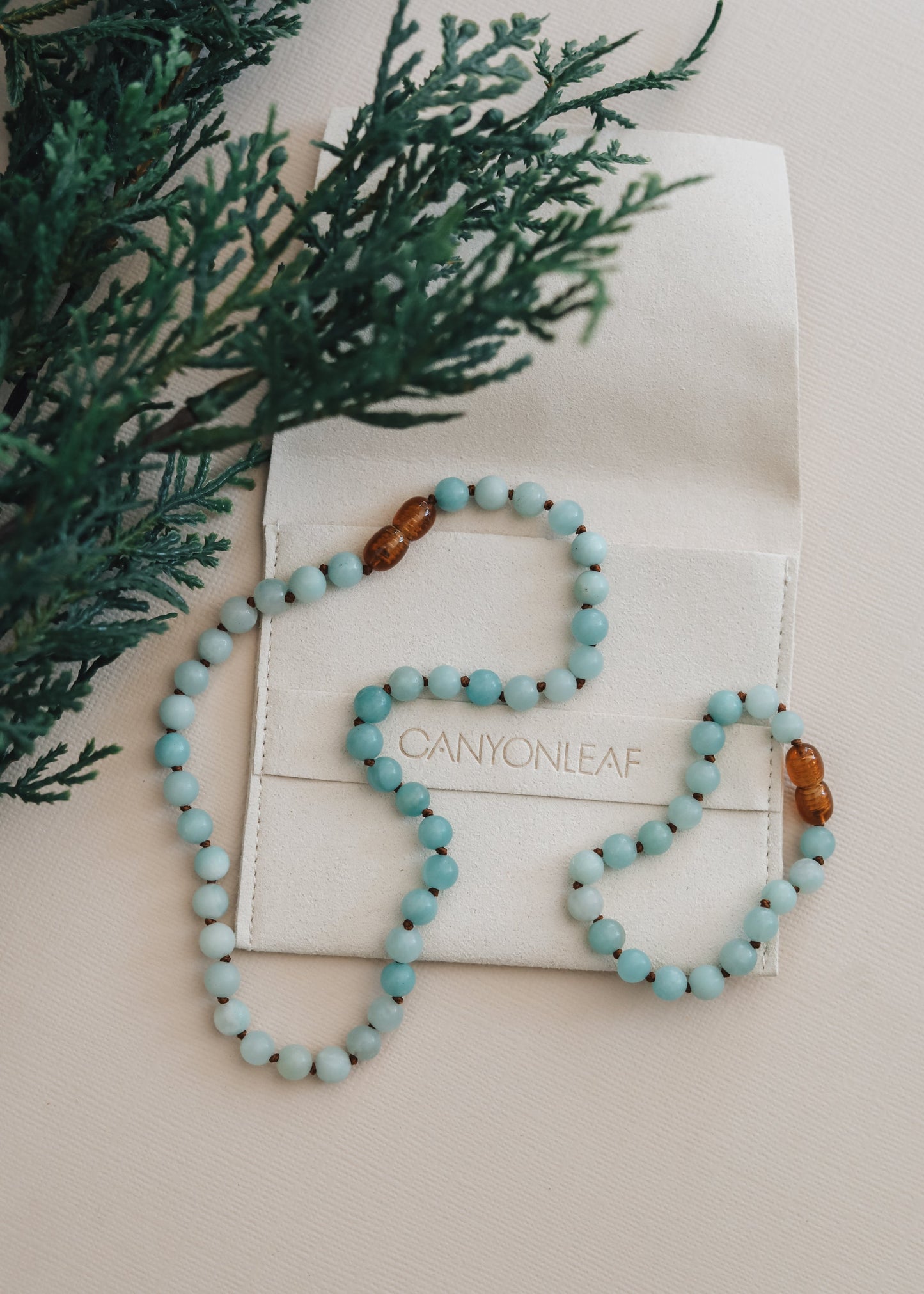 Bracelet ou chevillère en amazonite pure