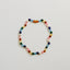 Raw Baltic Amber and Pearl Necklace with Pink Gemstones