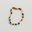 Raw Baltic Amber and Pearl Bracelet with Pink Gemstones