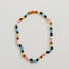 Raw Baltic Amber and Pearl Necklace with Pink Gemstones