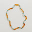 Raw Honey Baltic Amber and Natural Turquoise + Rose Quartz || Necklace - Korvel