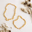 Conjunto de Collar Halo de Ámbar Báltico y Perlas de Miel Cruda