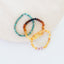 Bracelet pour adulte en ambre baltique miel brut et quartz rose