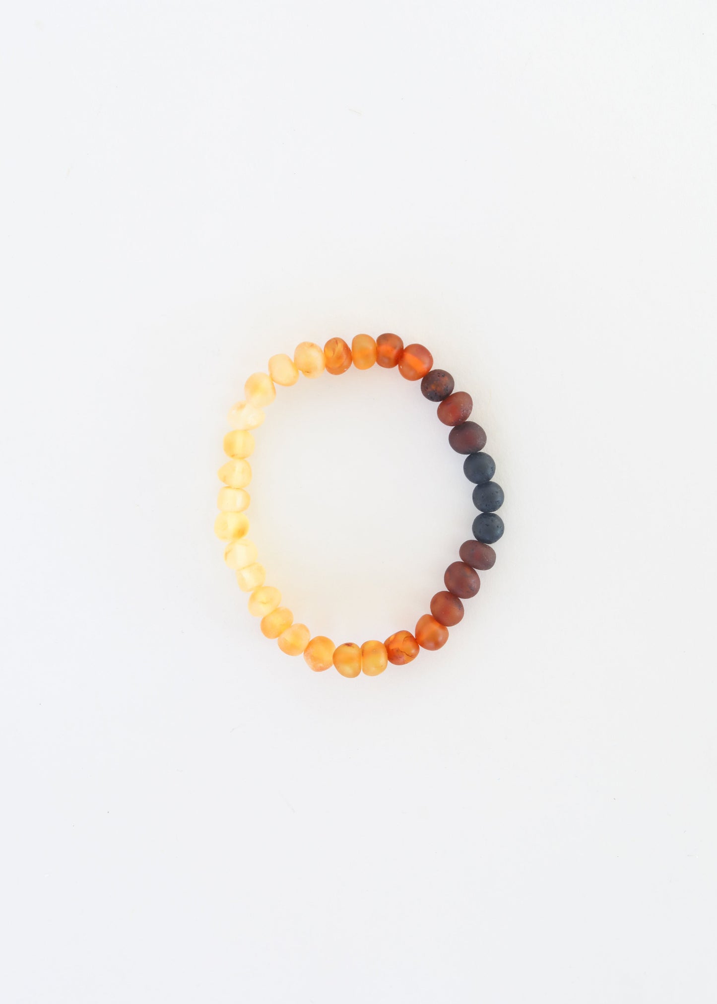 Ensemble de bracelets en turquoise naturelle, ombre et ambre brut