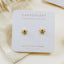 Boucles d'oreilles en ambre de la mer Baltique et vermeil d'or 18K Sunshine