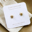 Boucles d'oreilles en ambre de la mer Baltique et vermeil d'or 18K Sunshine