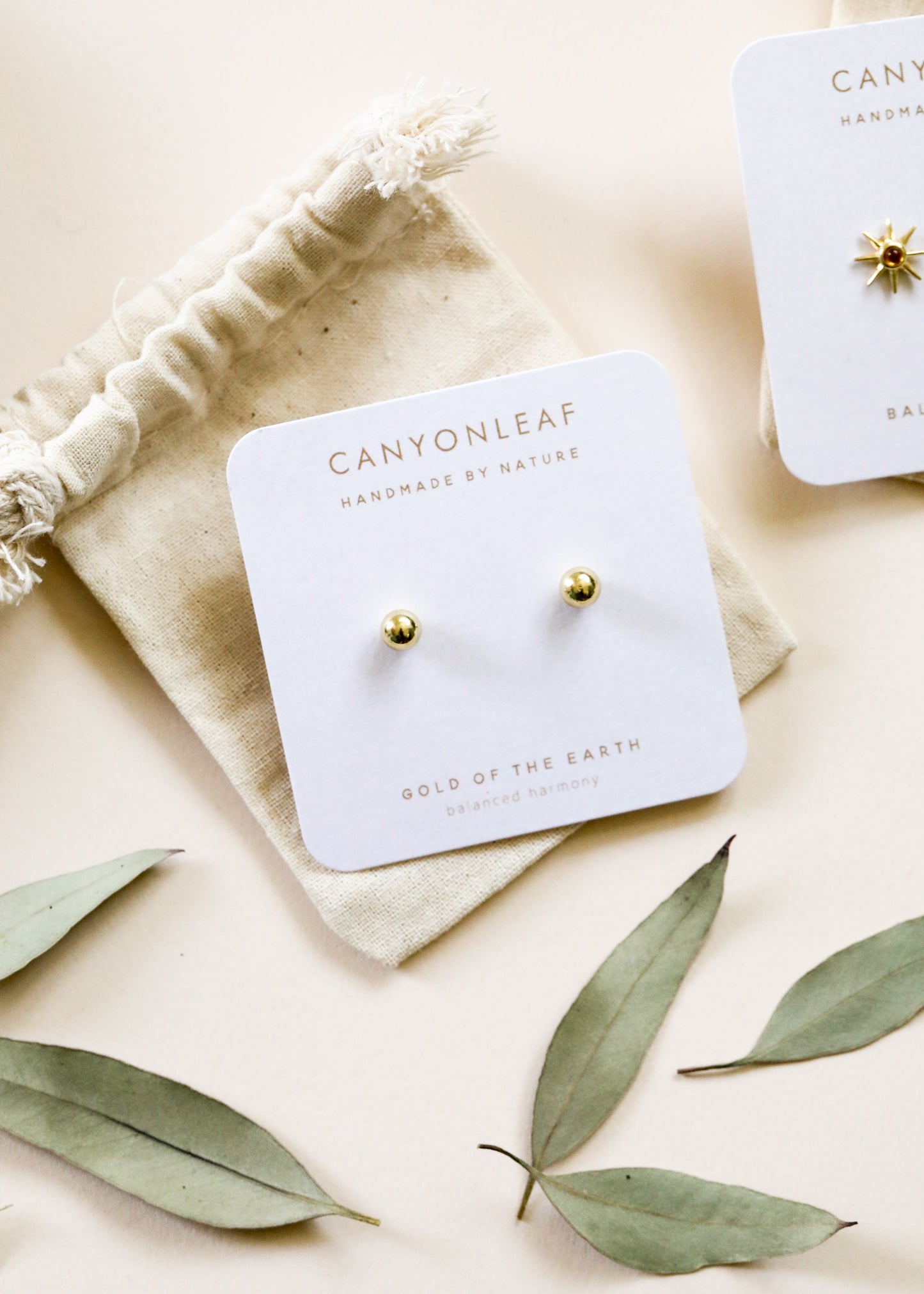 18K Gold Vermeil Ball Earrings - Everyday Simple Studs