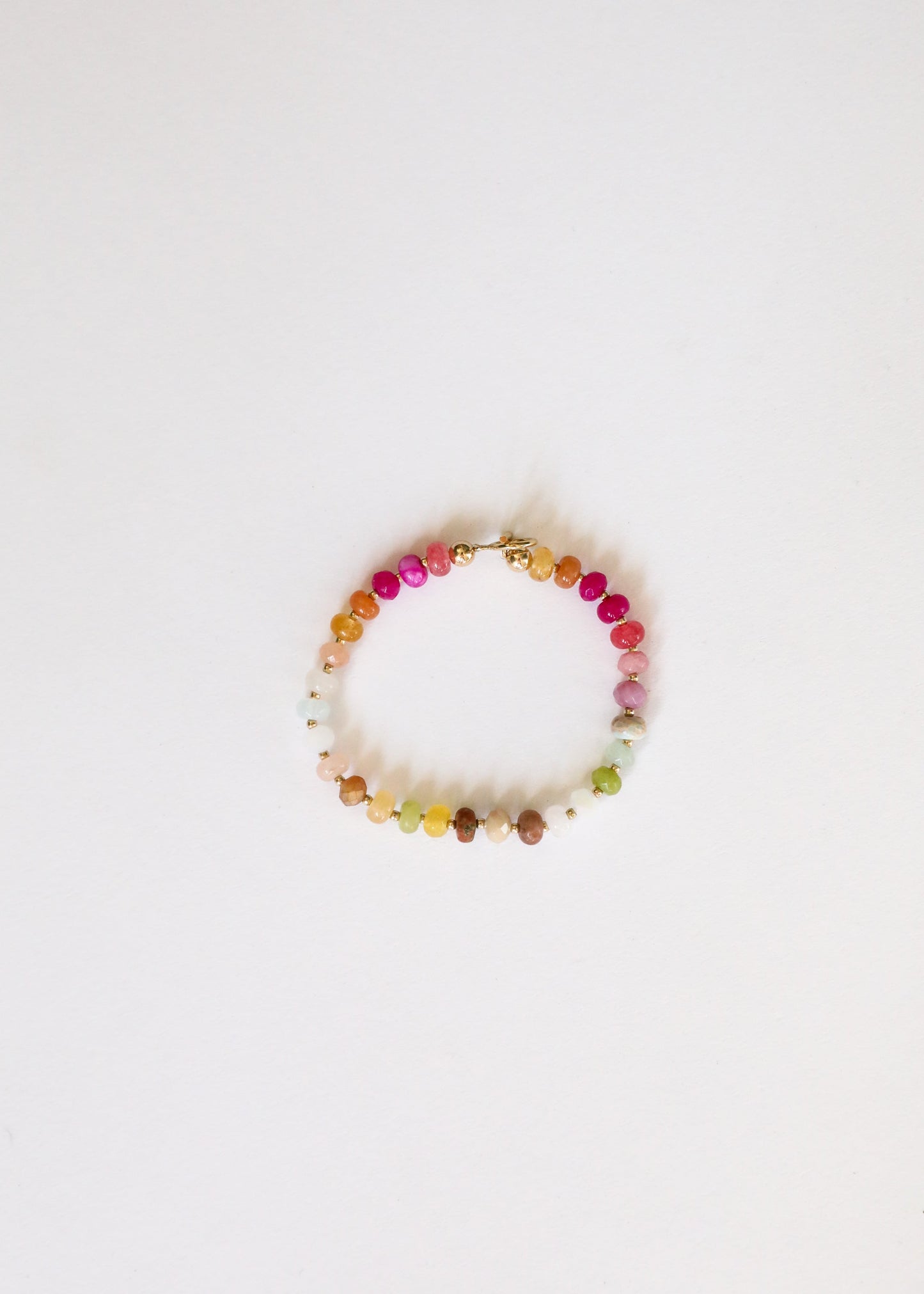 Natural Gemstone Bracelet with 14k Gold Filled Toggle - Sandbar
