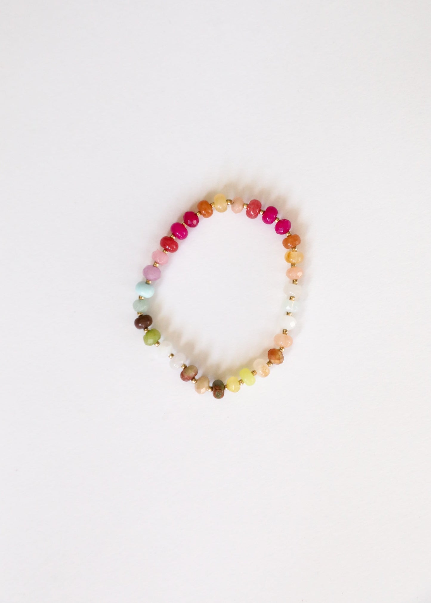 Natural Gemstone Bracelet with 14k Gold Filled Toggle - Sandbar