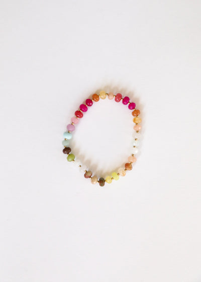 Natural Gemstone Bracelet with 14k Gold Filled Toggle - Sandbar