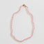 Collar de Toggle de Cuarzo Rosa Natural y Oro de 14k