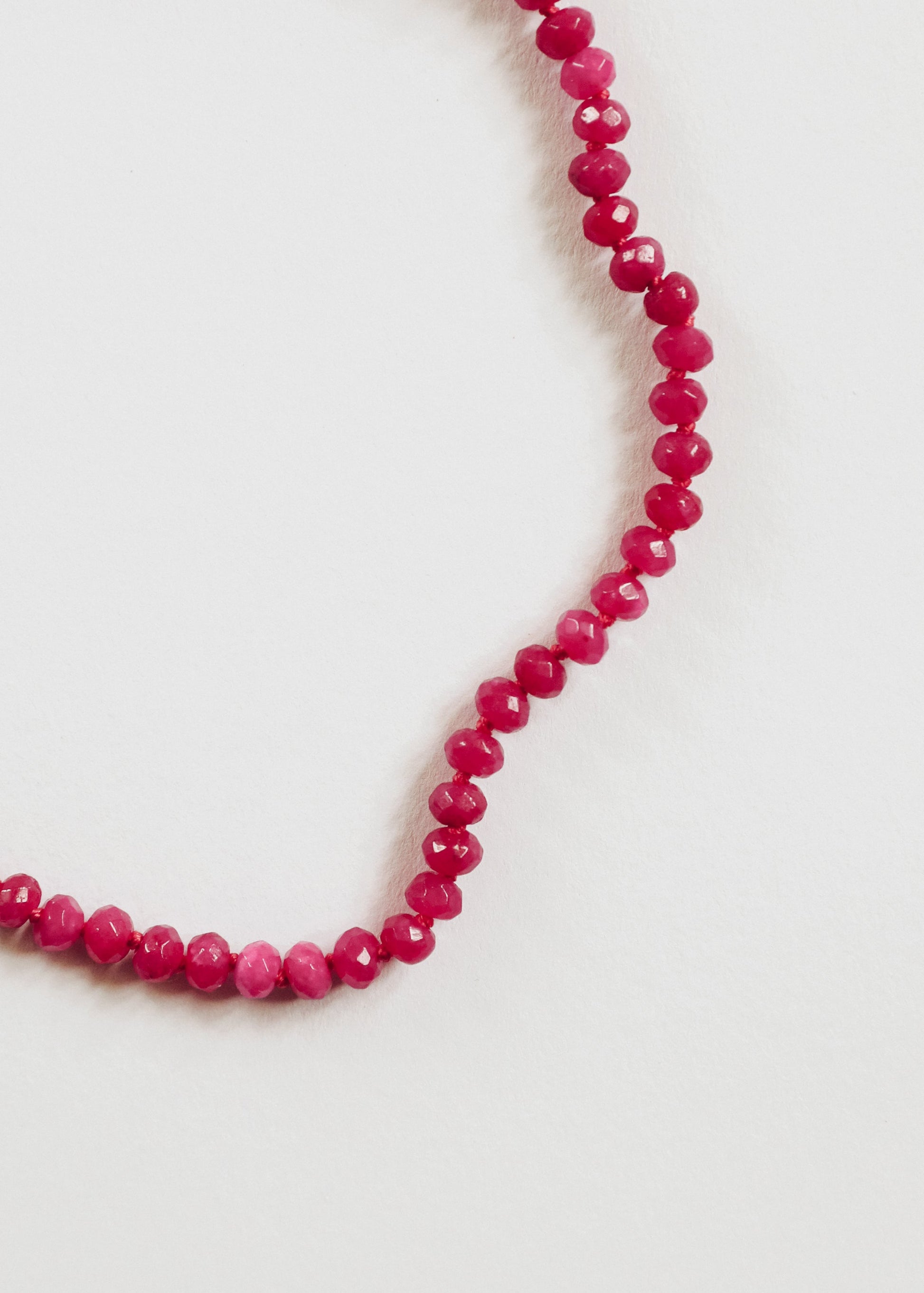 Pink Jade + 14k Gold Filled Toggle || Gemstone Necklace - Korvel
