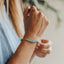 Turquoise & 14k Gold Filled Toggle Bracelet or Anklet