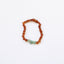 Bracelet ou anklet en ambre cognac brut de la mer Baltique et aventurine