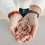 Bracelets en Quartz Rose et Or 14k Rempli Soleil + Lune