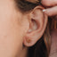 Boucles d'oreilles en ambre de la mer Baltique et vermeil d'or 18K Sunshine