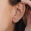 Boucles d'oreilles en vermeil d'or 18K et nacre pour tous les jours