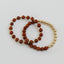 Red Jasper 14k Gold Filled Sun + Moon Stretch Bracelet