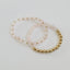 Bracelets en Quartz Rose et Or 14k Rempli Soleil + Lune