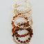 Red Jasper 14k Gold Filled Sun + Moon Stretch Bracelet
