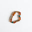Bracelet/Anklet en Ambre Baltique Cognac Brut et Malachite en Bois de Noisetier