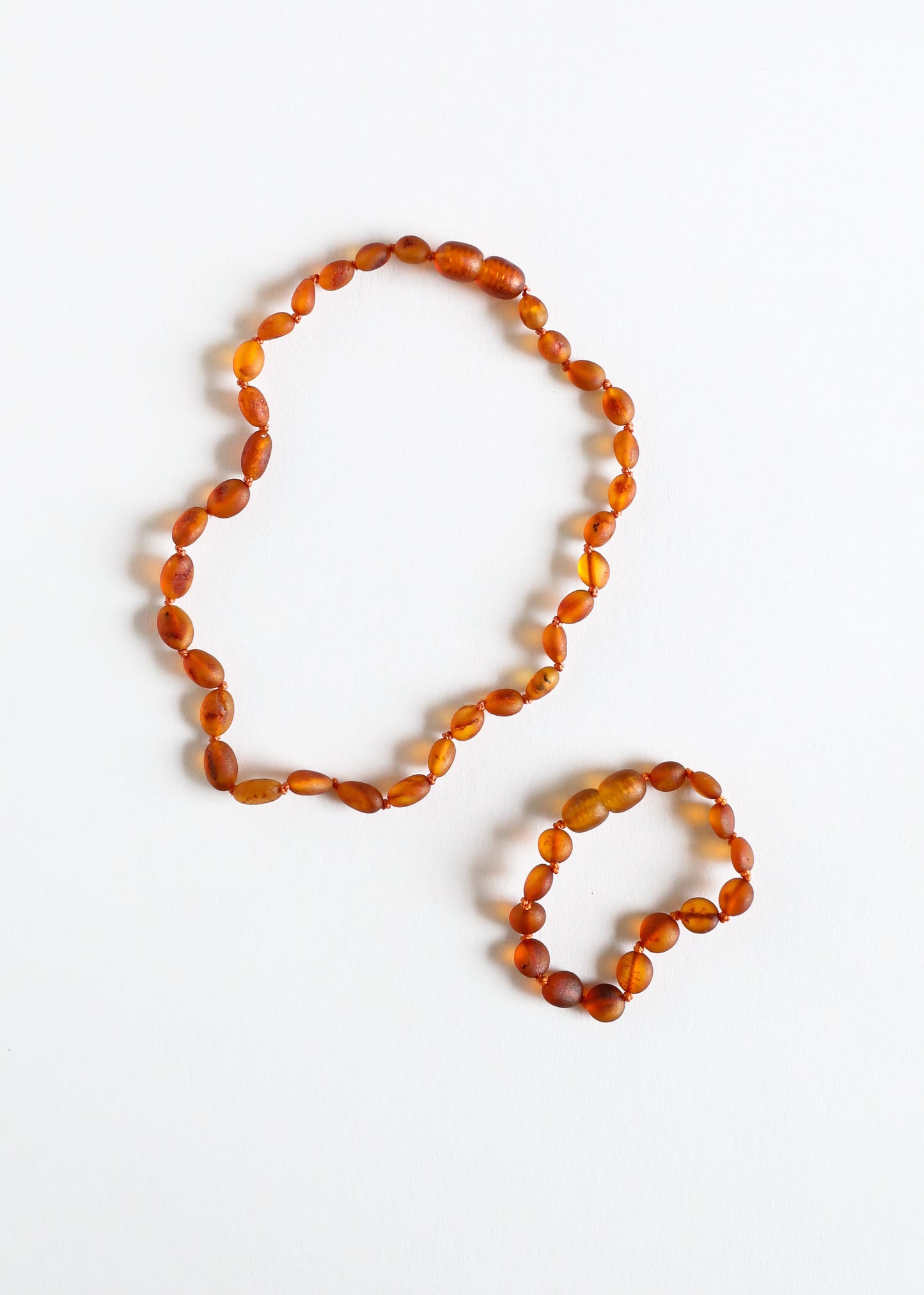 Raw Cognac Baltic Amber Classic Anklet or Bracelet