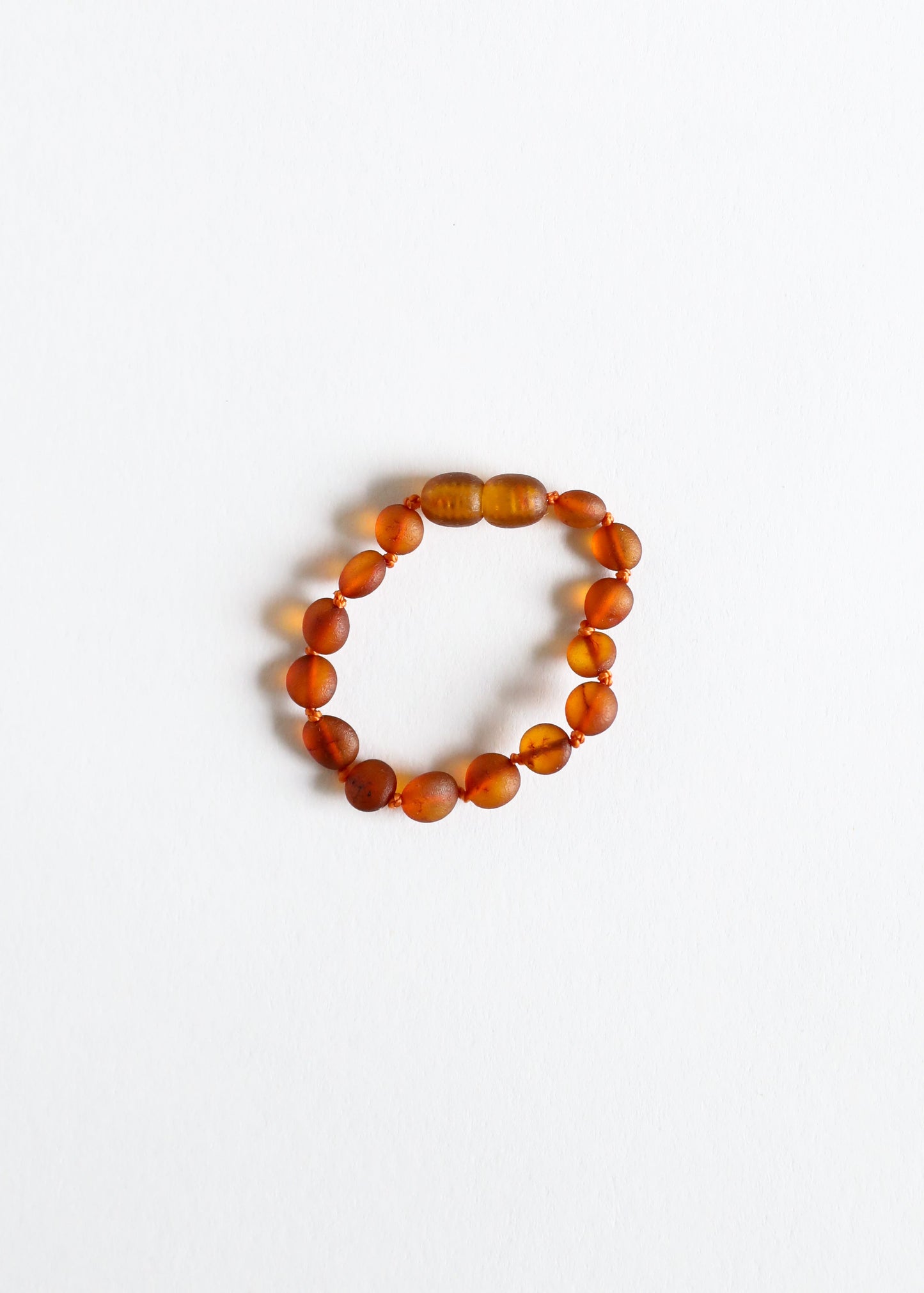 Raw Cognac Baltic Amber Classic Anklet or Bracelet