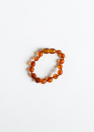 Raw Cognac Baltic Amber Classic Anklet or Bracelet