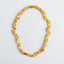 Collar de Gemas de Ámbar Báltico Pulido y Madreselva