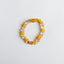 Pulsera de Ámbar Báltico Pulido y Gemas de Madreselva