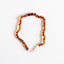 Polished Cognac Baltic Amber + Rose Quartz || Necklace - Korvel