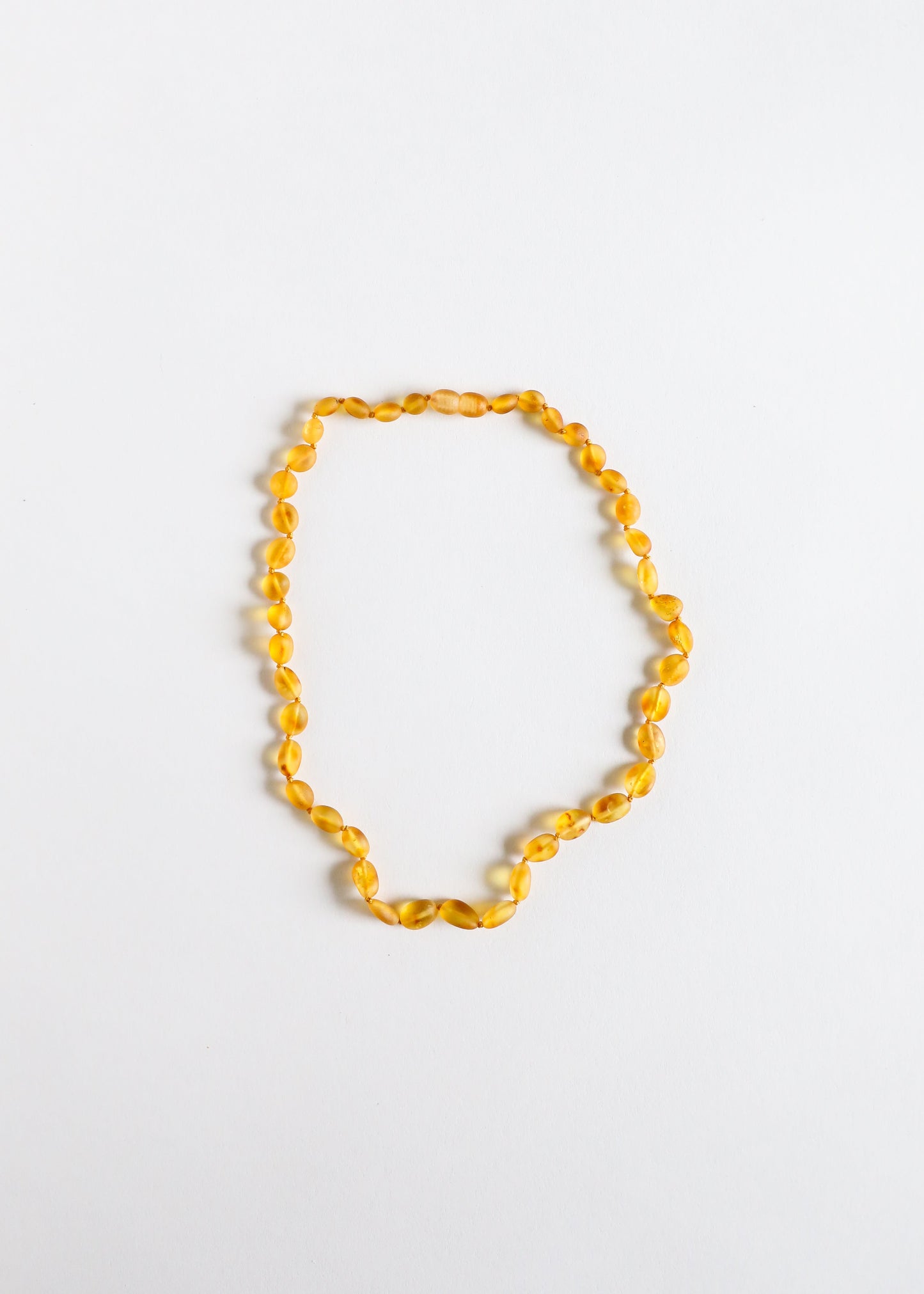 Collier en Ambre Baltique Brut Miel Classique