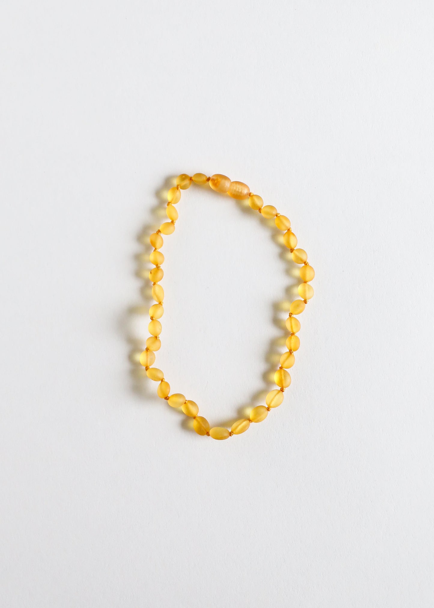 Collier en Ambre Baltique Brut Miel Classique