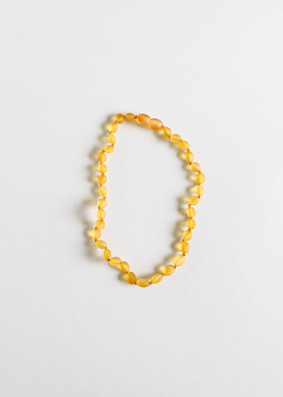 Classic Raw Honey Baltic Amber Necklace
