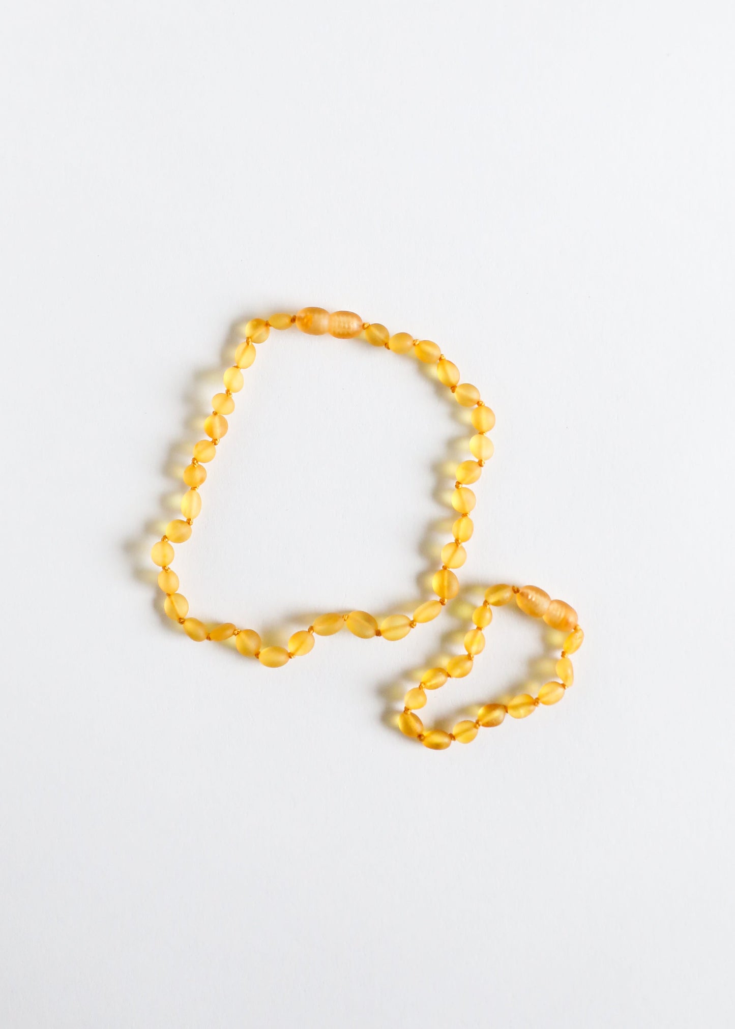 Collier en Ambre Baltique Brut Miel Classique