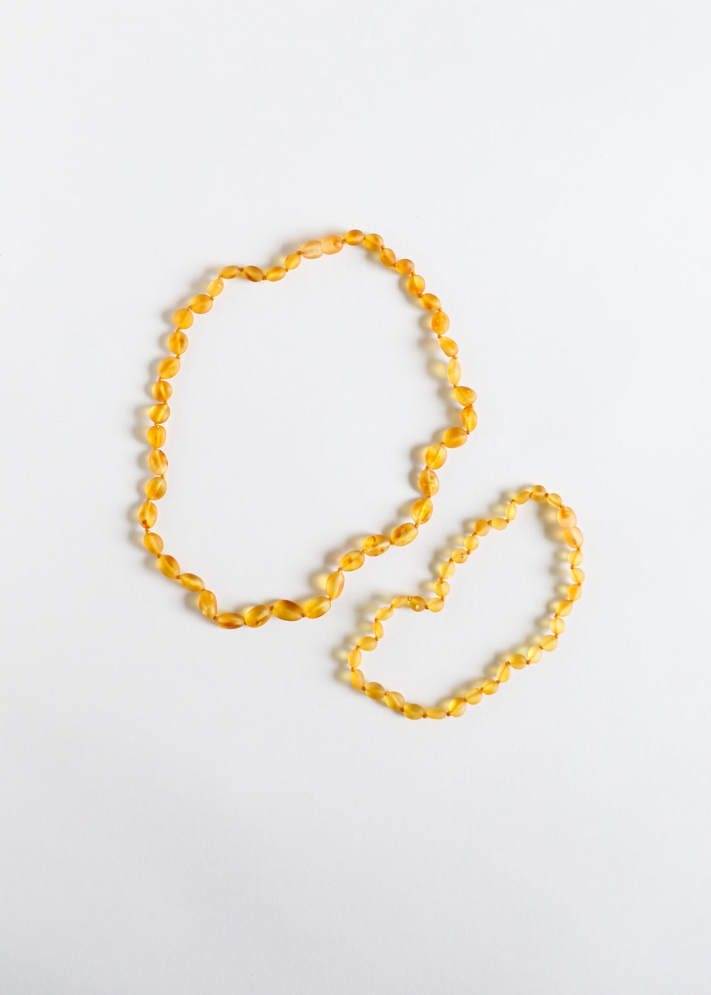 Collier en Ambre Baltique Brut Miel Classique