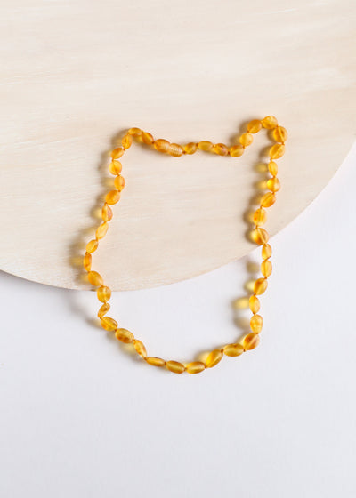 Classic Raw Honey Baltic Amber Necklace