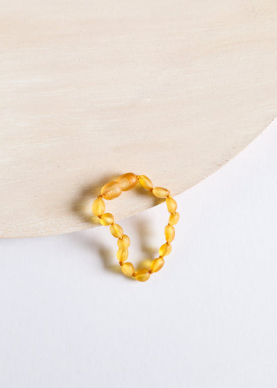 Raw Honey Baltic Amber Classic Anklet or Bracelet