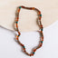 Hazelwood Raw Cognac Baltic Amber & Malachite Necklace
