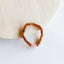 Pulsera de Ámbar Báltico Cognac Crudo y Cuarzo Rosa
