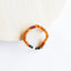 Raw Cognac Baltic Amber & Lava Stone Bracelet