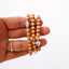 Cypress Wood & 14K Gold Filled Beaded Bracelet