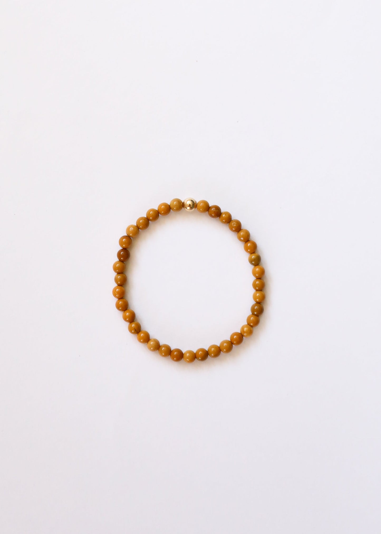 Pulsera Dainty de Jaspe Mookaite Dorado y Perlas de Oro de 14K